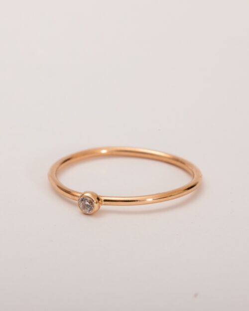 14k Rose Gold Birthstone Ring